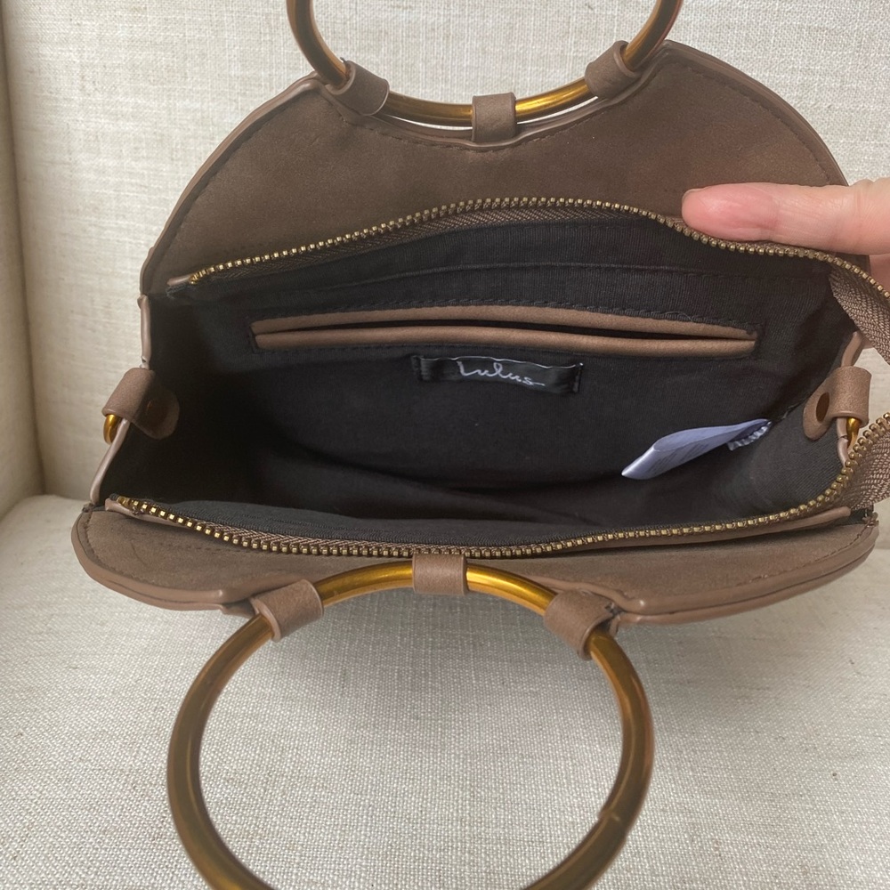 Anthologies Copper Brown Rounded Handbag - image 6